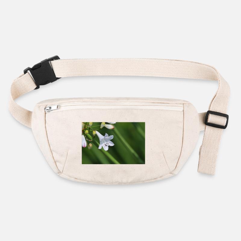 White Lily Flower Macro Stanley/Stella recycled Hip Bag 