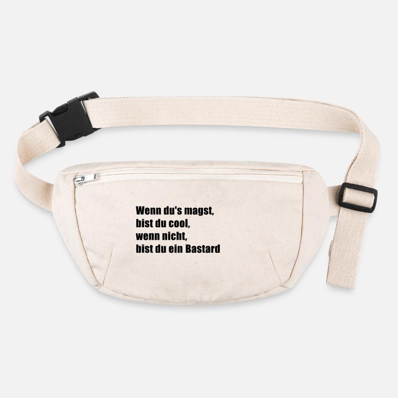 Bastard KIZ (schwarz) Stanley/Stella recycelte Gürteltasche