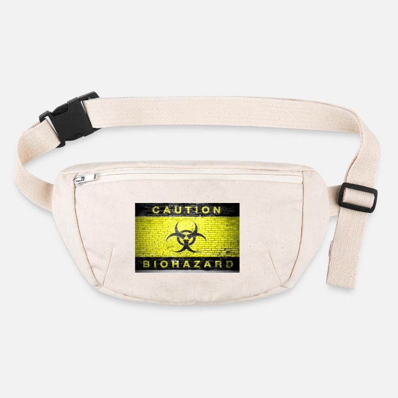 Caution Biohazard Ziegelsteinmauer poster Stanley/Stella recycelte Gürteltasche