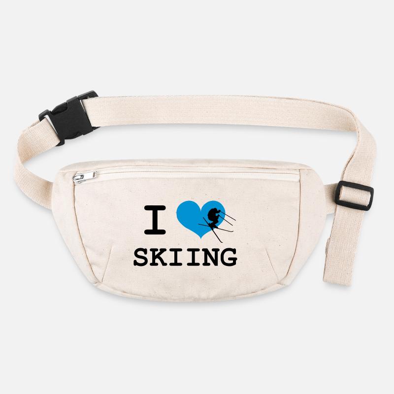 I Love Skiing Stanley/Stella recycelte Gürteltasche