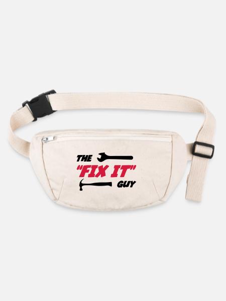 The "Fix it" Guy 🔨 - Stanley/Stella recycled Hip Bag  - natural - Front