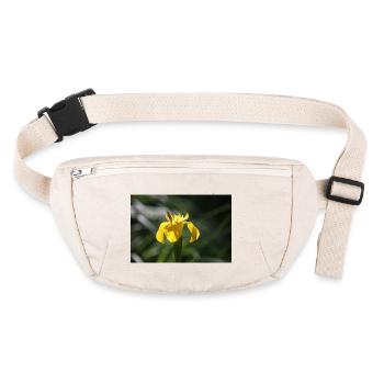 Iris Lily Yellow Flower - Stanley/Stella recycled Hip Bag  - natural - Front