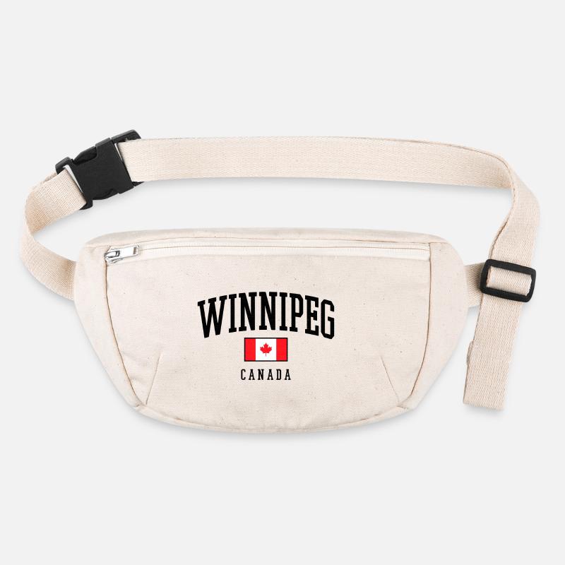 Drapeau de Winnipeg Canada – Design de la ville Sac banane recyclé Stanley/Stella