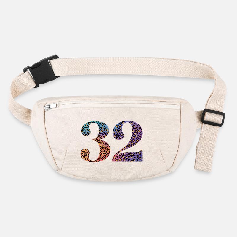 32nd Birthday Leopard Stanley/Stella recycled Hip Bag 