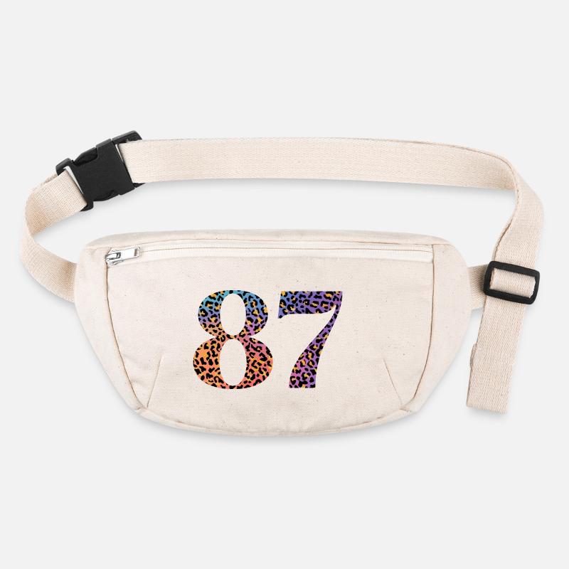87. Geburtstag Leopard Stanley/Stella recycelte Gürteltasche