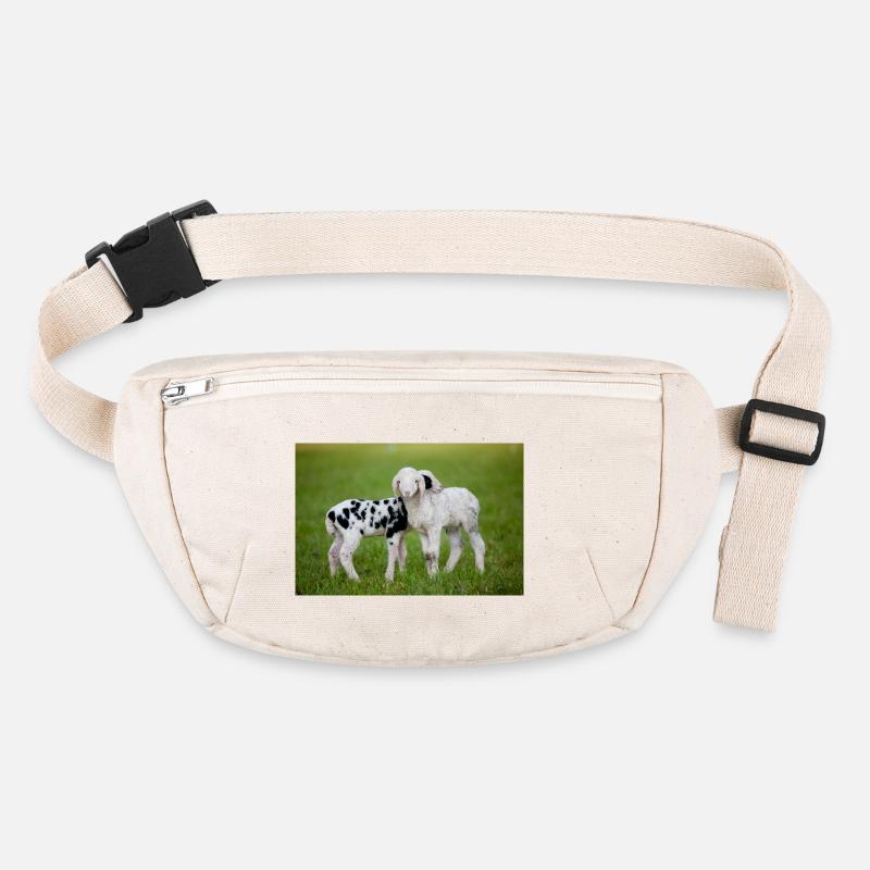 Lämmer Schwarz Weiss Stanley/Stella recycelte Gürteltasche
