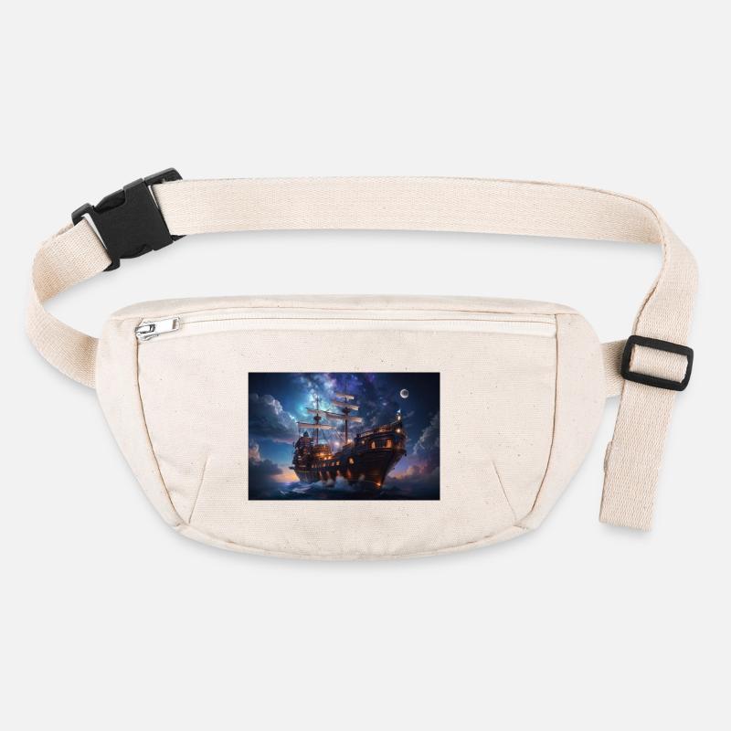 Beautiful sailing ship at night Stanley/Stella recycled Hip Bag 