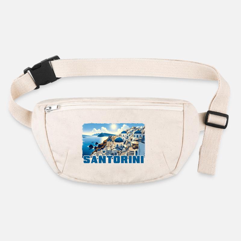 Santorin, Grèce, océan, volcan Akrotiri Sac banane recyclé Stanley/Stella