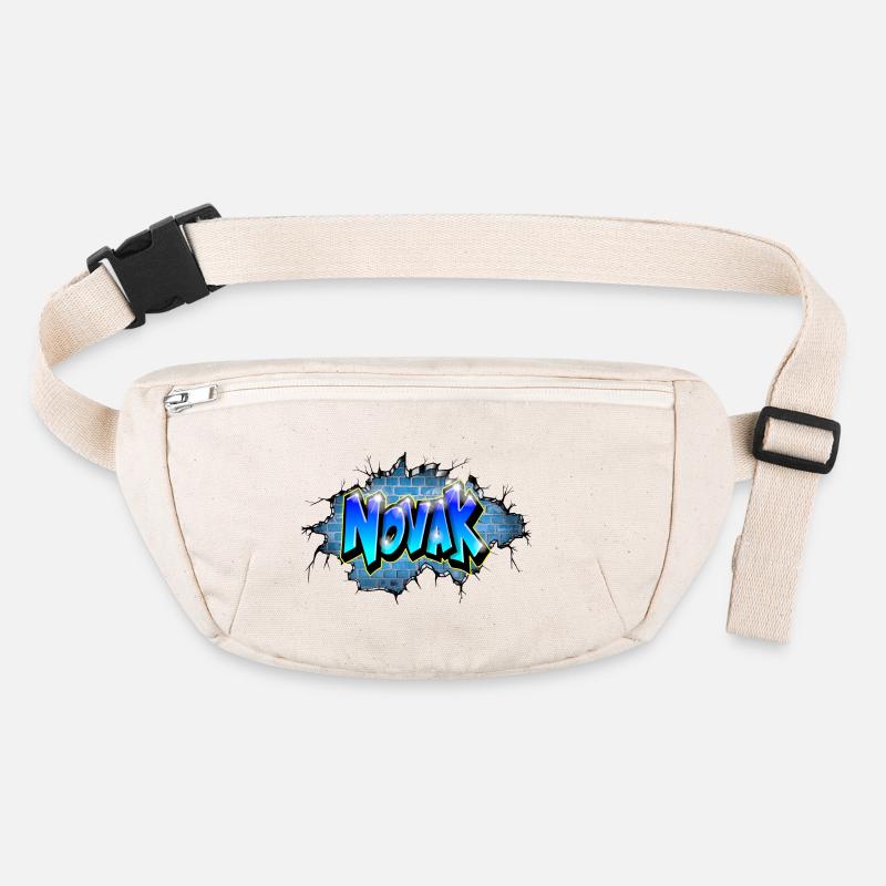 Graffiti NOVAK Printable Name Stanley/Stella recycled Hip Bag 