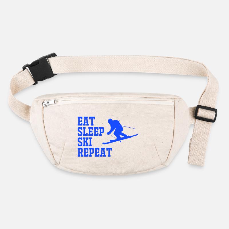 SKIER MANGER DORMIR RÉPÉTER Sac banane recyclé Stanley/Stella