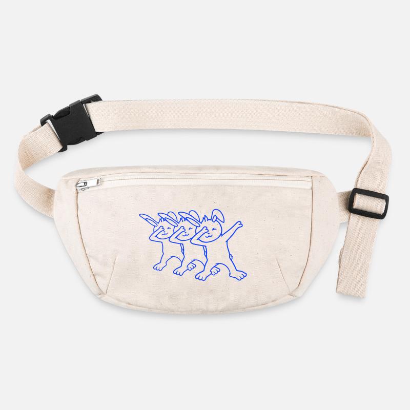 3 Hasen Dabbing Dab Dance Pose Tanzen Party Feiern Stanley/Stella recycelte Gürteltasche