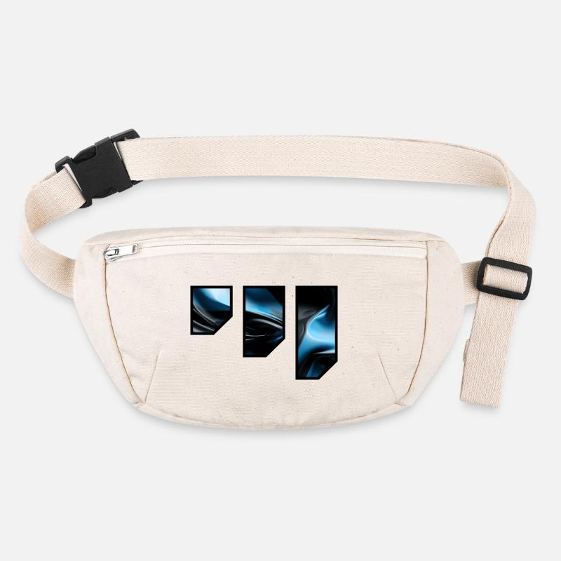 Fluid Blue Black Abstract Pattern Stanley/Stella recycled Hip Bag 