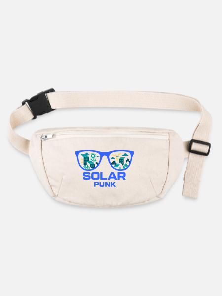 Solarpunk Vision - Stanley/Stella recycled Hip Bag  - natural - Front