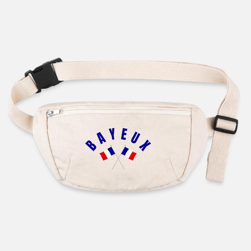 Drapeaux français croisés de Bayeux Emblèmes Sac banane recyclé Stanley/Stella