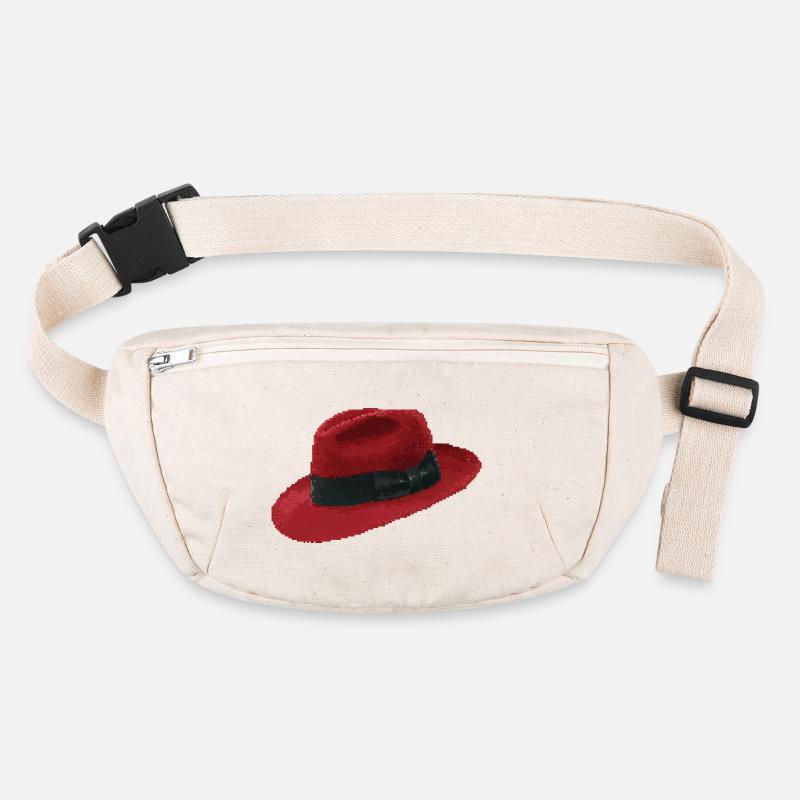 Retro Pixel Art Red Fedora Hat Stanley/Stella recycled Hip Bag 