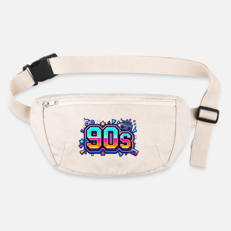 Retro 90s Neon Pop Design Stanley/Stella recycled Hip Bag 