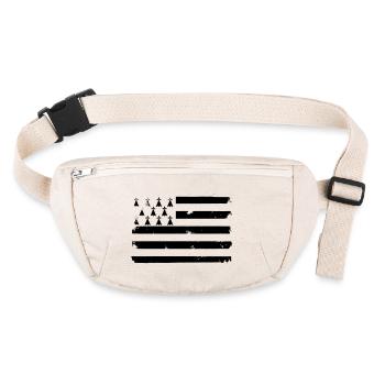 Drapeau breton - Sac banane recyclé Stanley/Stella - blanc naturel - Devant