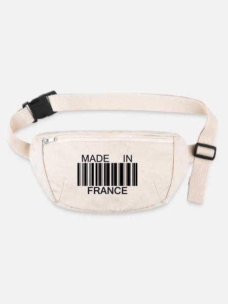 Made in France - Sac banane recyclé Stanley/Stella - blanc naturel - Devant