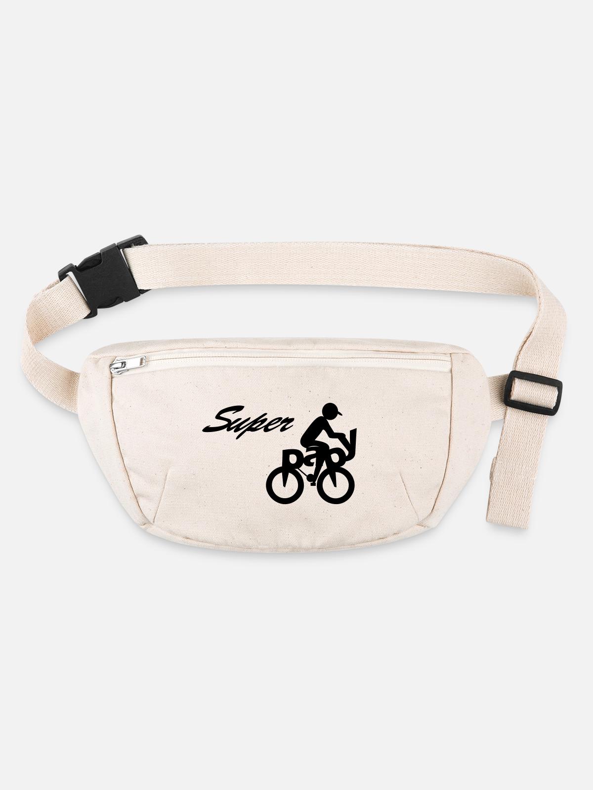 Super papy - Sac banane recyclé Stanley/Stella - blanc naturel - Devant