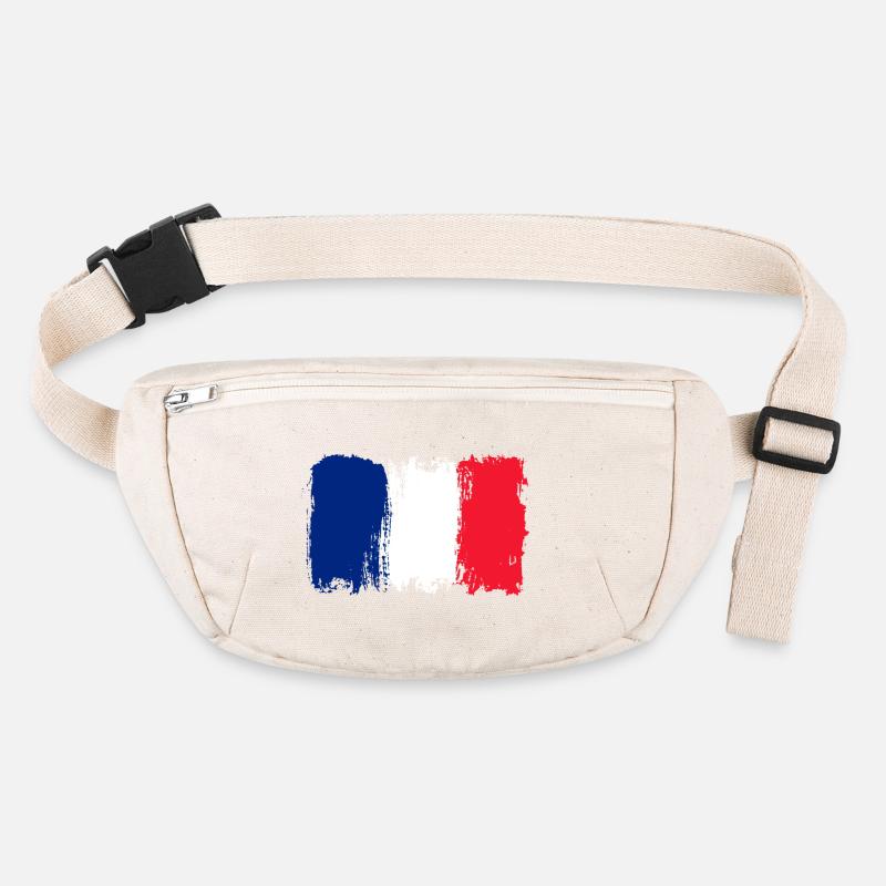 Drapeau Bleu Blanc Rouge Brush Sac banane recyclé Stanley/Stella
