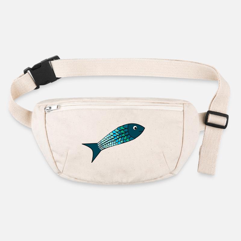 sardine. fish. April fool. sea. ocean Stanley/Stella recycled Hip Bag 