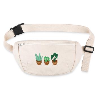 amoureux des plantes amoureux des plantes - Sac banane recyclé Stanley/Stella - blanc naturel - Devant