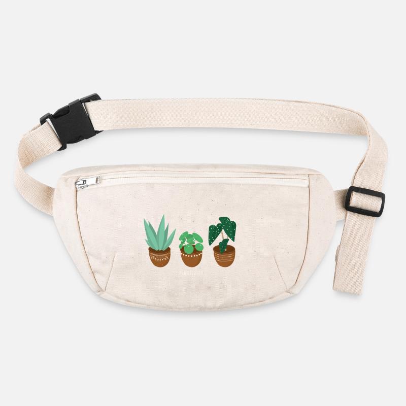 plant lover Pflanzenliebe - Stanley/Stella recycelte Gürteltasche - Naturweiß