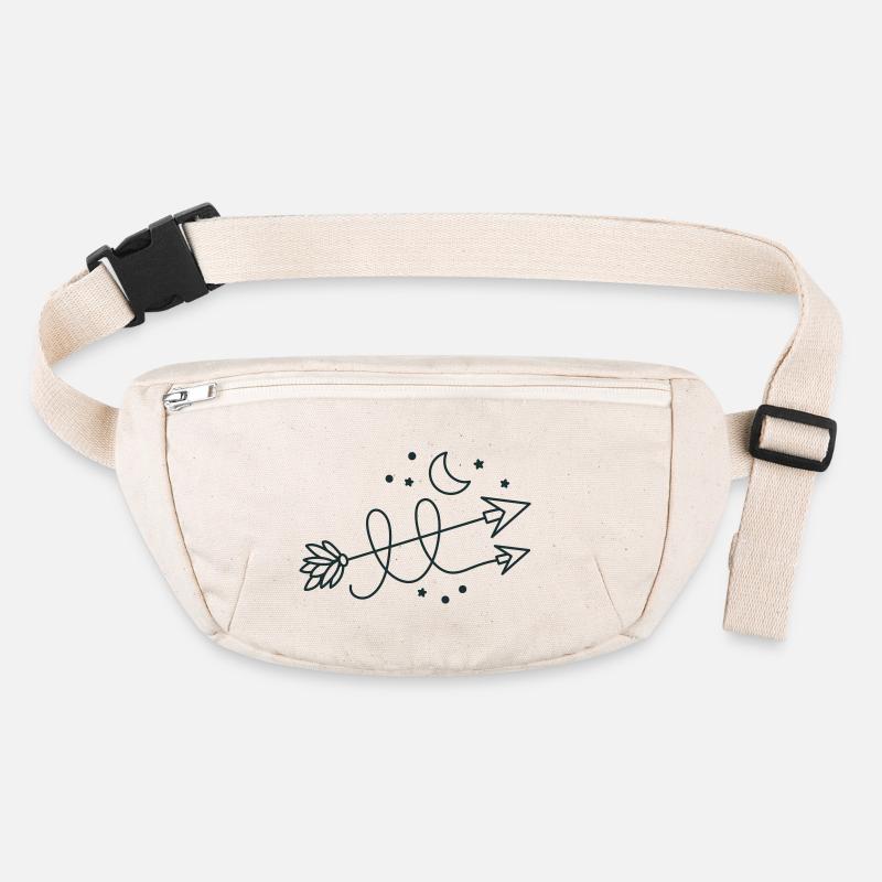direction des flèches avec croissant de lune Sac banane recyclé Stanley/Stella