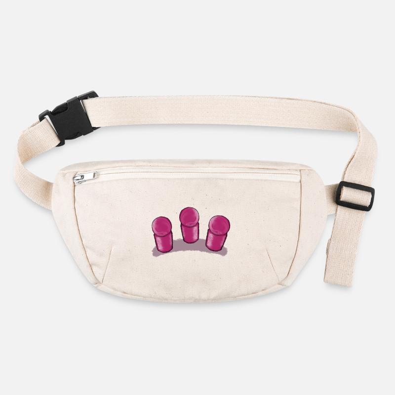 Colored ball and cylinder pattern - game figure Stanley/Stella recycled Hip Bag 