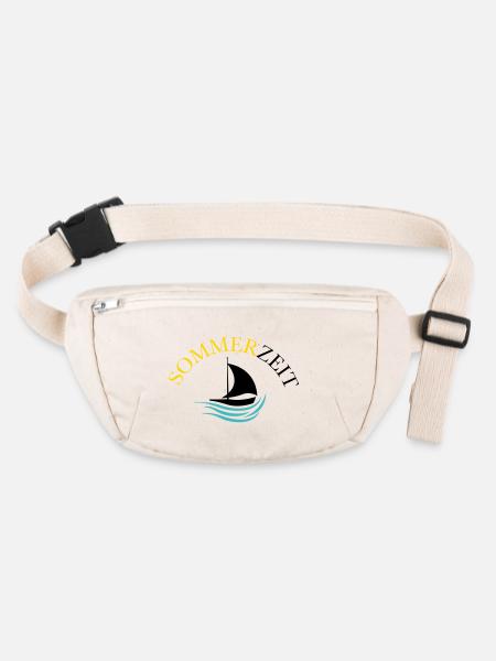 boot sommer - Stanley/Stella recycelte Gürteltasche - Naturweiß - Vorne