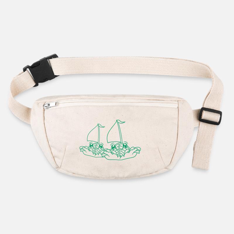 Two Sailing Ships Faces Cartoon Team Competition Stanley/Stella recycled Hip Bag 