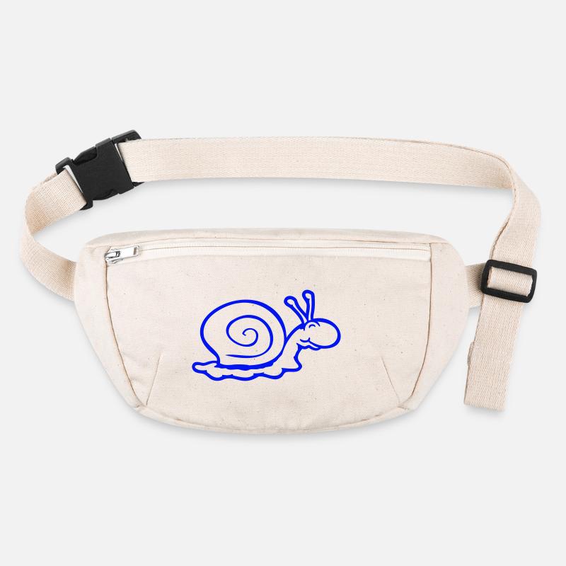 coquille d'escargot limace escargot sourit doucement Sac banane recyclé Stanley/Stella
