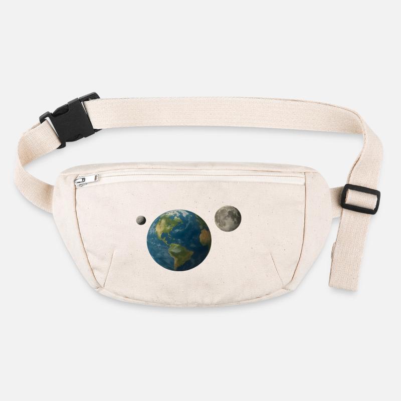 Terre avec deuxième lune 2025 PN7 Sac banane recyclé Stanley/Stella