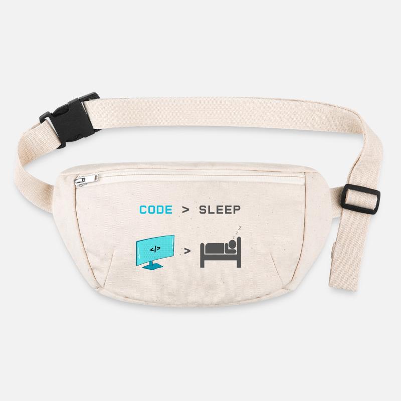 Code vs Sleep: Coder im Schlafmodus Stanley/Stella recycelte Gürteltasche