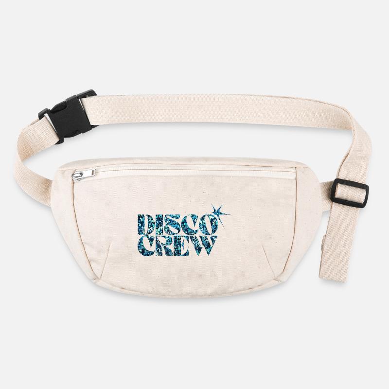 Disco Crew Glitter Blue Typography Stanley/Stella recycled Hip Bag 