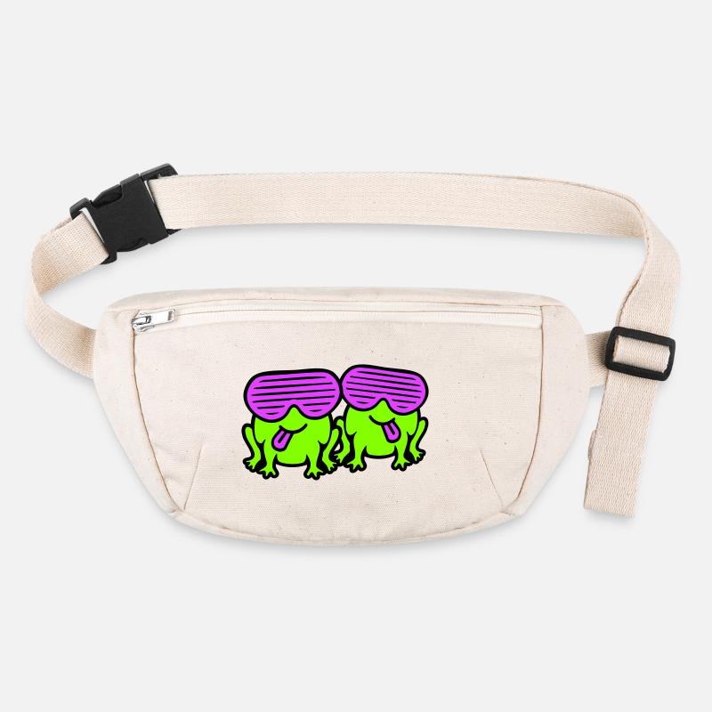 Frogs Party Sunglasses Cool Funny Comic Duo Stanley/Stella recycled Hip Bag 