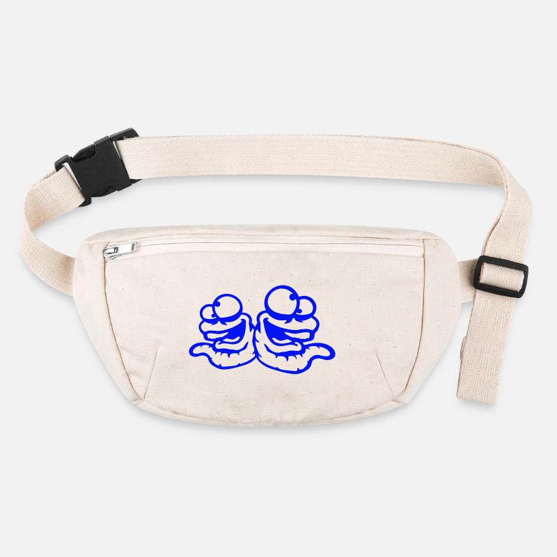Worms Laughing Duo Crazy Squinting Silly Team Stanley/Stella recycled Hip Bag 