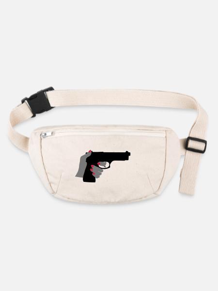 Gun - Stanley/Stella recycled Hip Bag  - natural - Front