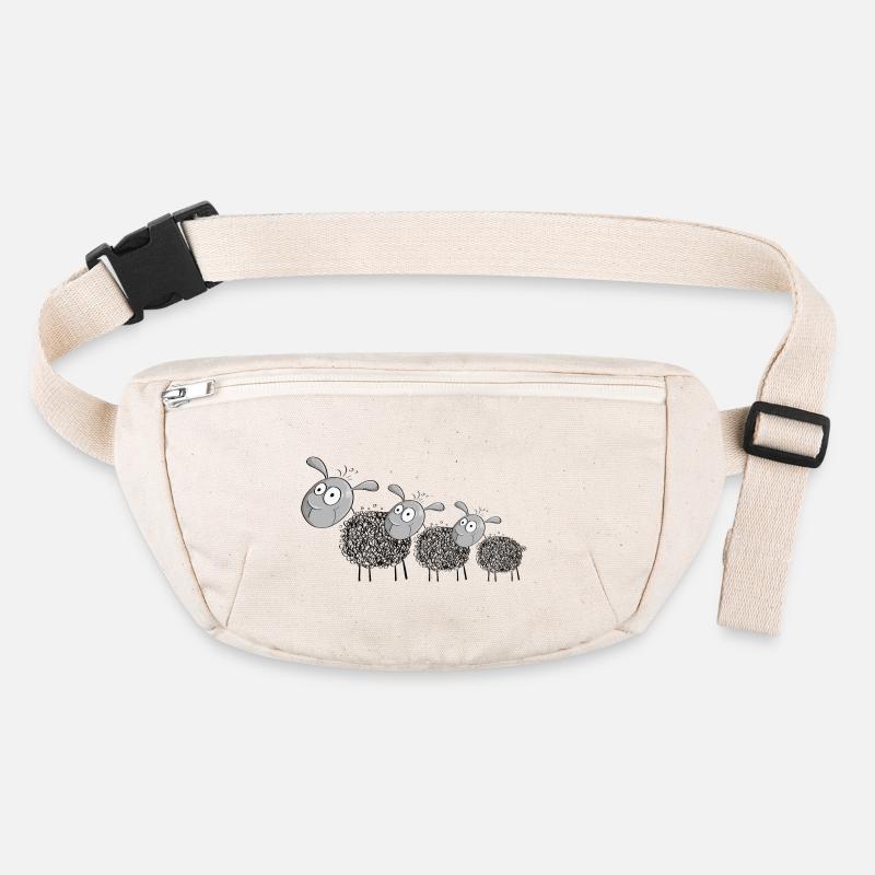 Three wool sheep - sheep cartoon Stanley/Stella recycled Hip Bag 