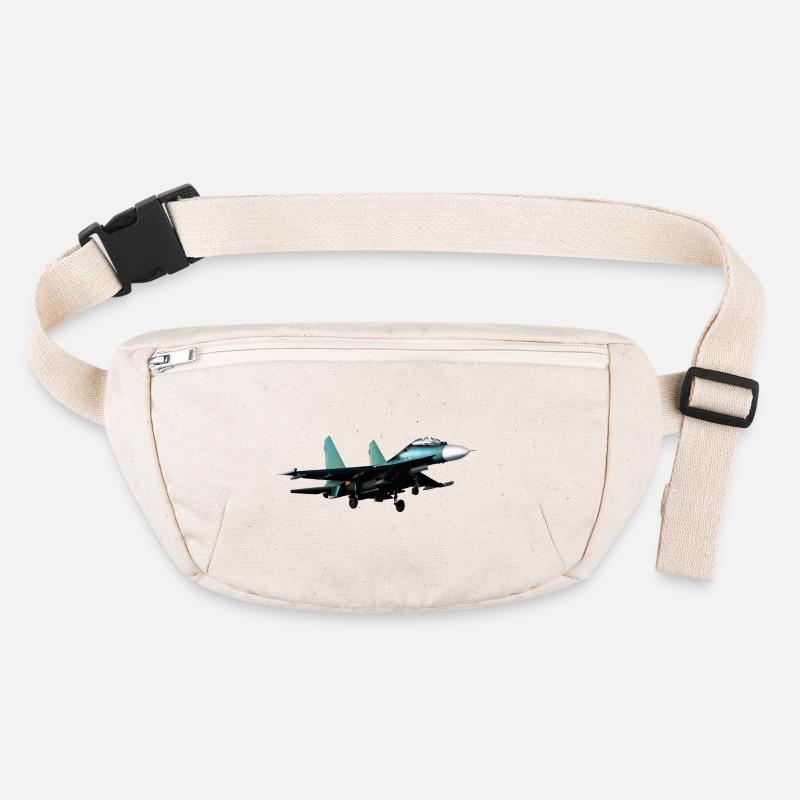 Jet Su-27 - Sac banane recyclé Stanley/Stella - blanc naturel