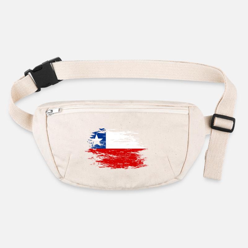 Chile Flagge used Stanley/Stella recycelte Gürteltasche