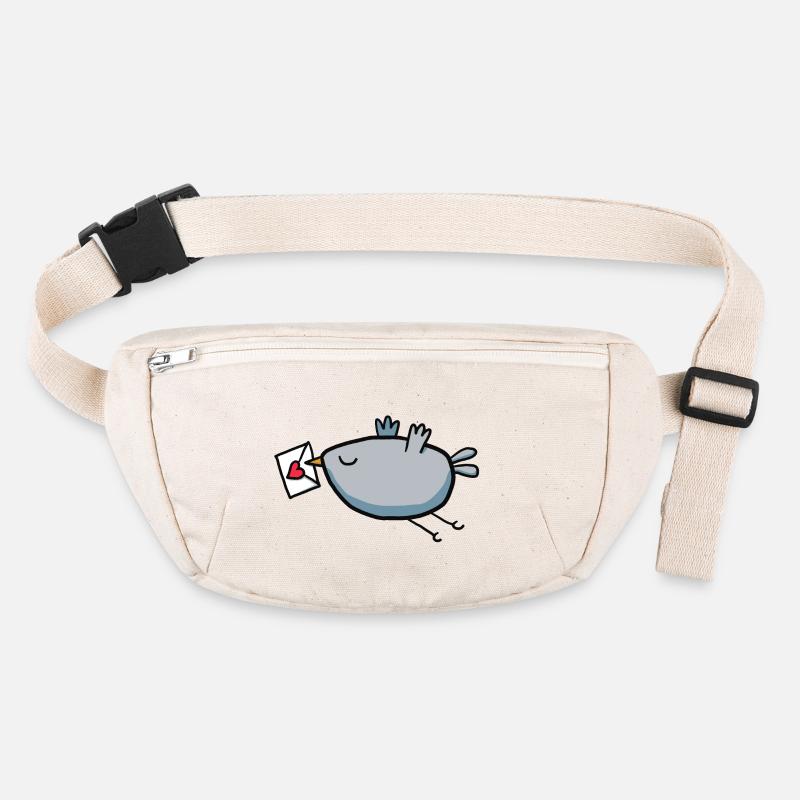 Vogel mit Liebesbrief Stanley/Stella recycelte Gürteltasche