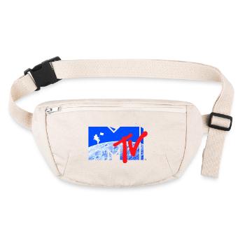 MTV Logo Cool Moon Design With Astronaut - Stanley/Stella recycled Hip Bag  - natural - Front