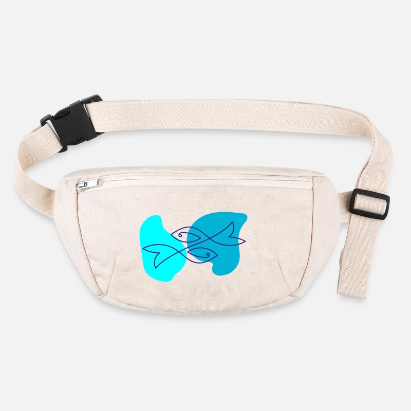 Fish One Line Drawing Stanley/Stella recycelte Gürteltasche