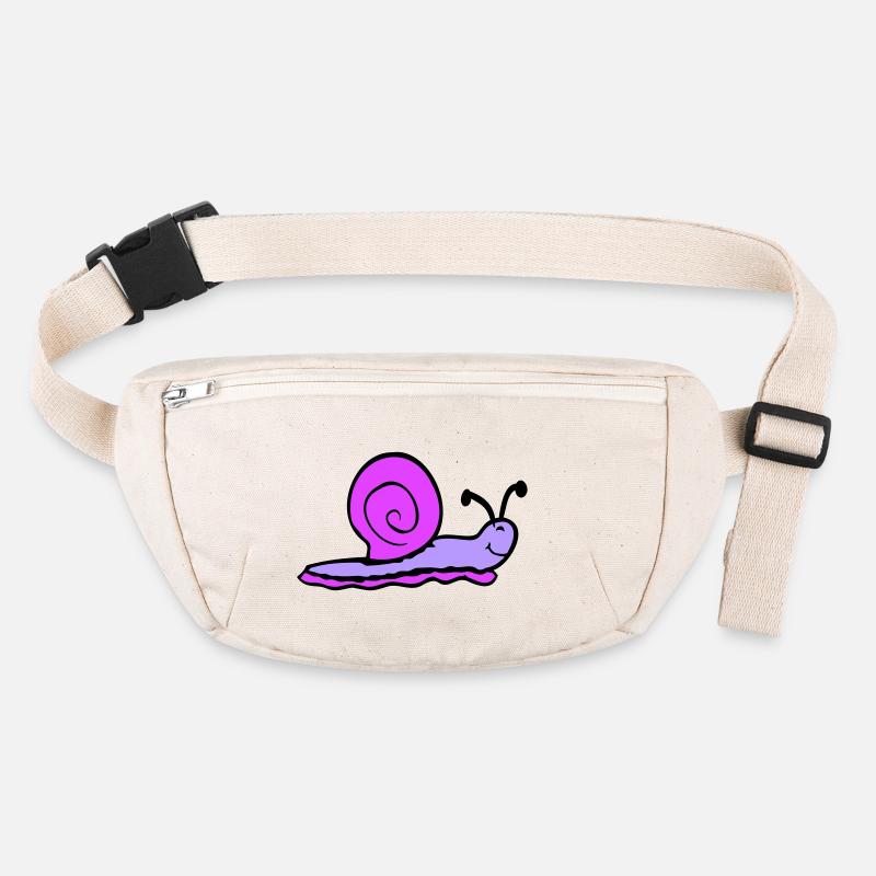 coquille d'escargot limace escargot sourit doucement Sac banane recyclé Stanley/Stella