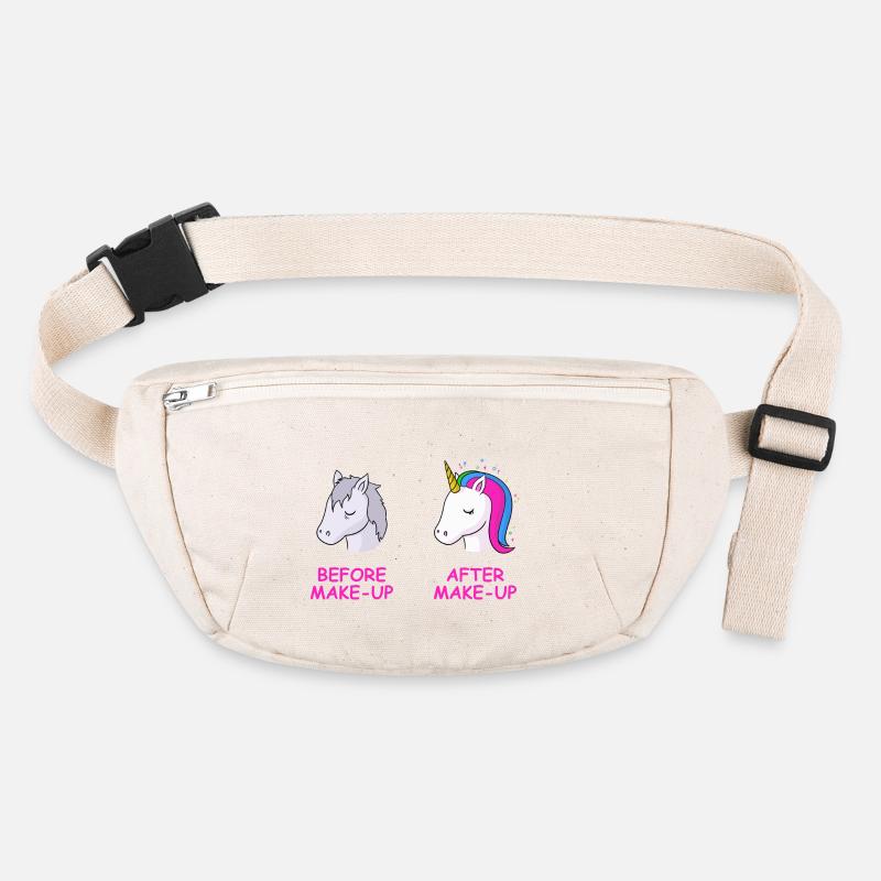Make-Up Einhorn T-Shirt Geschenk Idee Geburtstag Stanley/Stella recycelte Gürteltasche