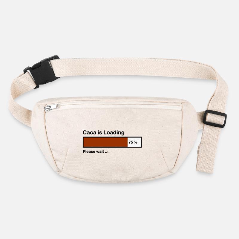 Barre de progression "Caca en cours" Sac banane recyclé Stanley/Stella