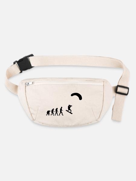 kitesurfer - Stanley/Stella recycled Hip Bag  - natural - Front