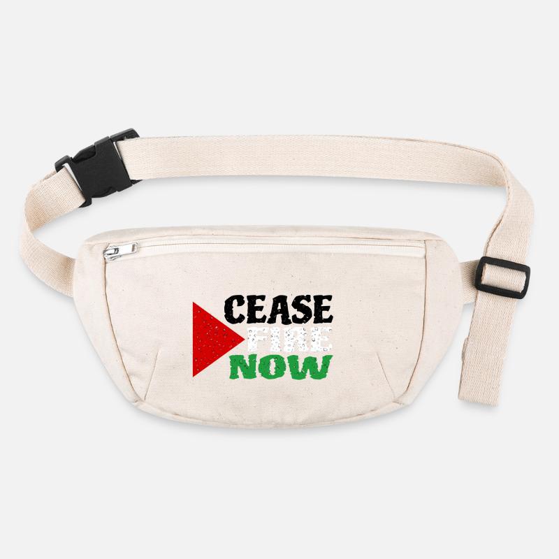 Cease Fire Now Stanley/Stella recycled Hip Bag 