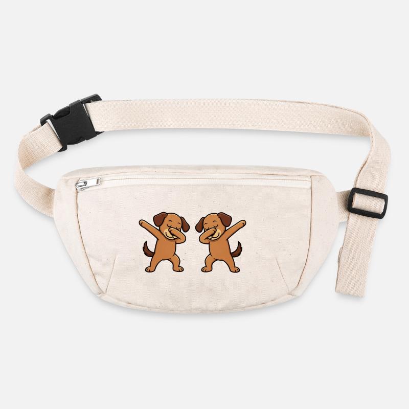 Bande dessinée de dabbing de chien Sac banane recyclé Stanley/Stella